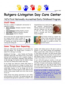 R-LDCC Newsletter August 2013